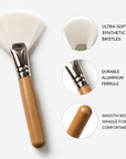 Facial Fan Brush Duo