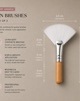 Facial Fan Brush Duo