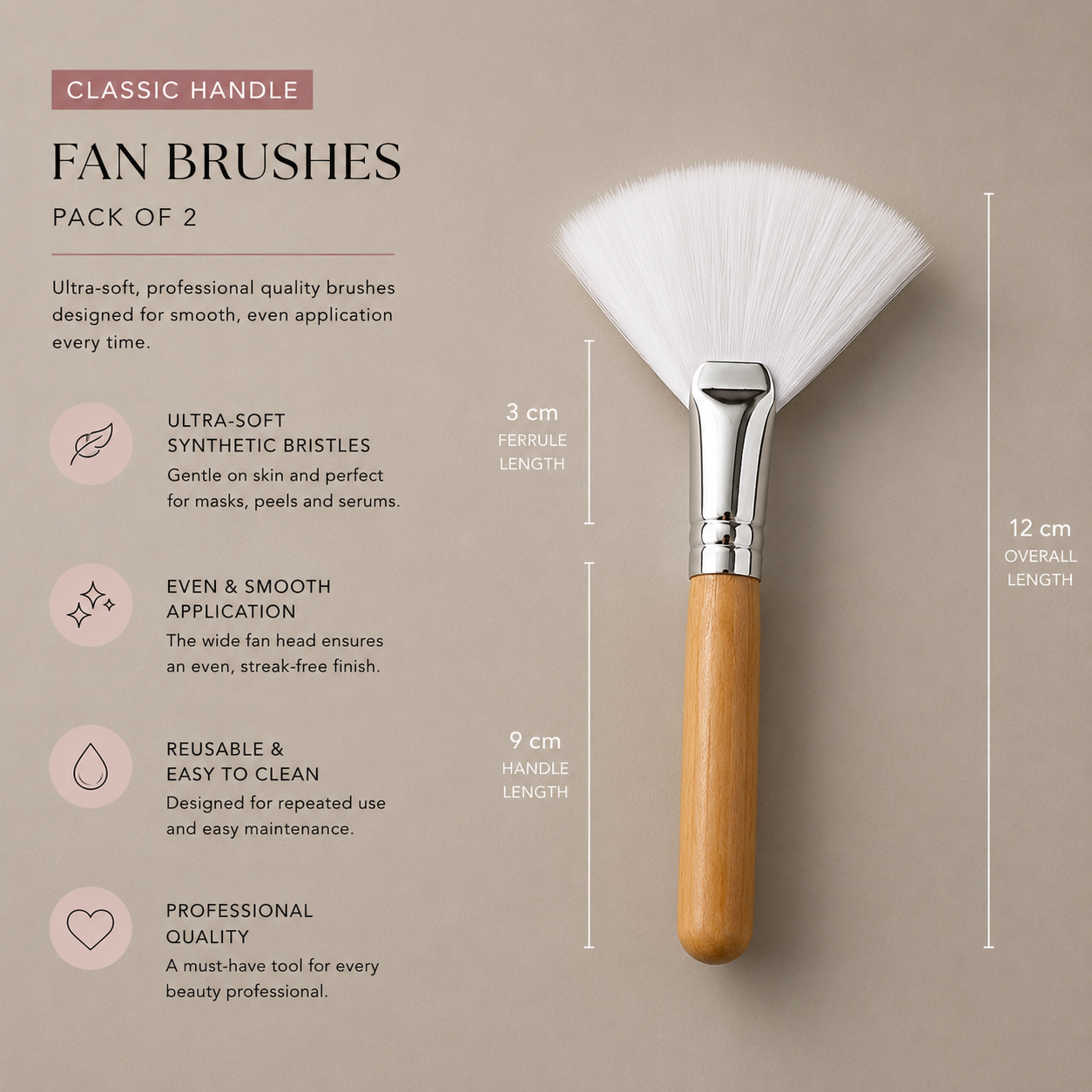 Facial Fan Brush Duo