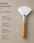 Facial Fan Brush Duo